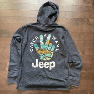 Keep Catching A Wave Blue Hoodie Women’s Medium